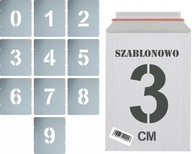 Opätovne použiteľné maliarske šablóny Numbers 3cm set