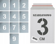Opätovne použiteľné maliarske šablóny Numbers 3cm set Opätovne použiteľné maliarske šablóny Numbers 3cm set