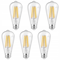 E27 LED žiarovka 4W 400lm=35W ST64 Dekoračná kvapka Teplá Savineo E27 LED žiarovka 4W 400lm=35W ST64 Dekoračná kvapka Teplá Savineo