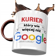Bordový hrnček pre kuriéra vie viac ako Google s fototlačou Bordový hrnček pre kuriéra vie viac ako Google s fototlačou