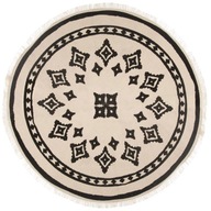 okrúhly koberec so strapcami BOHO VZOR ETHNO ŠTÝLU 90cm okrúhly koberec so strapcami BOHO VZOR ETHNO ŠTÝLU 90cm