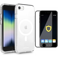 MAGNETICKÉ POUZDRO NA IPHONE 7 / 8 / SE ČÍRA POUZDRO MAGSAFE POUZDRO + SKLO