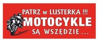 NÁLEPKA NA AUTO NÁLEPKA NA AUTO POZRITE SA V ZRKADLÁCH! MOTOCYKLE 17 cm NÁLEPKA NA AUTO NÁLEPKA NA AUTO POZRITE SA V ZRKADLÁCH! MOTOCYKLE 17 cm