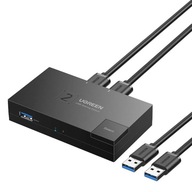 Switch obojsmerný USB 3.0 switch Ugreen CM618 - čierny Switch obojsmerný USB 3.0 switch Ugreen CM618 - čierny