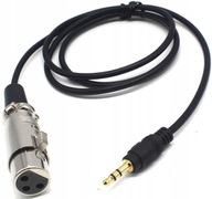 XLR kábel mikrofónu samica - 3,5 mm minijack, 1,5 m