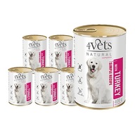 4Vets Natural pre psov morka 6x400 g Dolina Noteci 4Vets Natural pre psov morka 6x400 g Dolina Noteci
