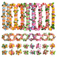 HAWAII LEIS SET NÁHRDELNÍK, ČELENKA, NÁRAMOK NA PÁRTY HAWAII LEIS SET NÁHRDELNÍK, ČELENKA, NÁRAMOK NA PÁRTY