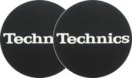 2x Logo Slipmats Technics - biele