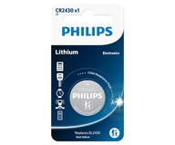 Philips Lithium 3V CR2430 3V Náhrada DL 2430 Philips Lithium 3V CR2430 3V Náhrada DL 2430