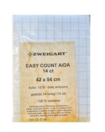Látka pre vyšívanie plátna Aida Easy Count Zweigart 14Ct (54 stehov/10) 42x54 cm
