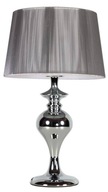 Strieborná stolná lampa so závitovým tienidlom Gillenia Candellux 41-11954 Strieborná stolná lampa so závitovým tienidlom Gillenia Candellux 41-11954