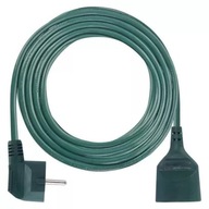 Predlžovací kábel 5 m / 1 zásuvka / zelená / PVC 1 mm2