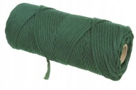 Macrame bavlnená šnúra 5mm 100m ZELENÁ Macrame bavlnená šnúra 5mm 100m ZELENÁ