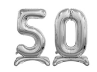 SADA STRIEBORNÝCH BALÓNOV NA 50 ROKOV 29" SADA STRIEBORNÝCH BALÓNOV NA 50 ROKOV 29"