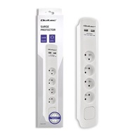 Páska proti prepätiu | 4 zásuvky | 2xUSB | 1,8 m | biely Páska proti prepätiu | 4 zásuvky | 2xUSB | 1,8 m | biely