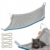 Hojdacia sieť pre hlodavce Ošípané Potkan činčily Degu 30x50cm ŠEDÁ uBark Hojdacia sieť pre hlodavce Ošípané Potkan činčily Degu 30x50cm ŠEDÁ uBark