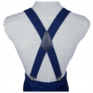 Traky na nohavice Double X Strong, tmavomodrá, 4 cm Traky na nohavice Double X Strong, tmavomodrá, 4 cm