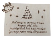 Vianočná pohľadnica s obálkou, ľubovoľné gravírovanie loga firmy, sada pohľadnice a obálky