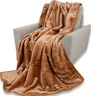 Jednofarebná hladká deka ELWAY 13-26 - Béžová