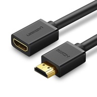 HDMI predlžovací adaptérový kábel 4K 10,2 Gb/s 340 MHz 0,5 m čierny