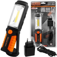 NABÍJACIA DIELENSKÁ LAMPA COB-LED 3W + 5 LED C6814 RICHMANN