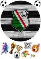 Oblátka na torte LEGIA WARSZAWA Kruhové znaky Potlač cukru A4 Oblátka na torte LEGIA WARSZAWA Kruhové znaky Potlač cukru A4