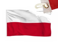Poľská vlajka 150x90 cm Poľské vlajky + 2 karabíny