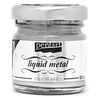 Tekutý kov 30ml Silver Pentart PAINT Tekutý kov 30ml Silver Pentart PAINT