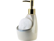ARMINA Ceramic BEIGE Dávkovač mydla / prostriedku na umývanie riadu 400ml + Podložka