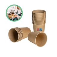 Kraft papierové poháre 180 ml 100 ks. Kraft papierové poháre 180 ml 100 ks.