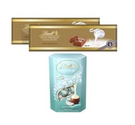 Lindt švajčiarska sada mliečnej čokolády 2x300g LINDOR pralinky 200g