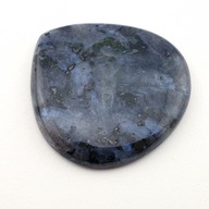 Larvikit kabošon ~34x33 mm č. 1 Larvikit kabošon ~34x33 mm č. 1