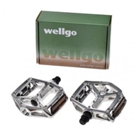BICYKELOVÝ PEDÁL WELLGO ALU PLATFORMA 2 KS STRIEBORNÝ BICYKELOVÝ PEDÁL WELLGO ALU PLATFORMA 2 KS STRIEBORNÝ