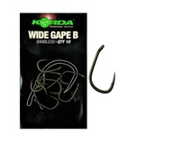 Korda Hooks Wide Gape B veľkosť 10 Barbless 10 ks.