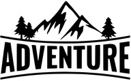 Nálepka Mountains Forests Travel Adventure Adventure 50cm