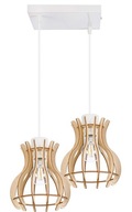 Závesné stropné svietidlo Loft Wood 2x E27