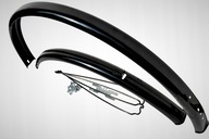 Oceľové blatníky na bicykel, veľkosť 26", čierne Oceľové blatníky na bicykel, veľkosť 26", čierne