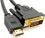 Kábel HDMI-DVI / DVI-HDMI Dual Link 4K FullHD 1,8M