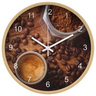 Moderné kuchynské nástenné hodiny 'Café' Moderné kuchynské nástenné hodiny 'Café'