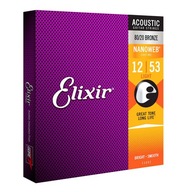 Akustické struny Elixir 11052 NanoWeb Light 12-53 Akustické struny Elixir 11052 NanoWeb Light 12-53