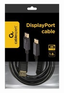 Kábel ukončený konektorom DisplayPort samec, 1,8 m