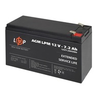 Batéria AGM LPM 12V - 7,2 Ah