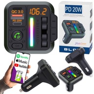 BLUETOOTH 5.3 AUTO FM VYSIELAČ HANDSPHONE QC 3.0 PD20W BLUETOOTH 5.3 AUTO FM VYSIELAČ HANDSPHONE QC 3.0 PD20W