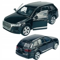 Auto Jar Kovový Model Auto Čierny AUDI Q7 Deň detí 1:34 Auto Jar Kovový Model Auto Čierny AUDI Q7 Deň detí 1:34
