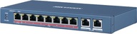 PoE prepínač 10 portov hikvision DS-3E0310HP-E cctv
