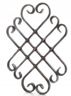 Oceľová rozeta, plot, kované prvky brány