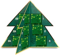 Adventný kalendár s KÁVOU, 3D stojaci vianočný stromček, Mikulášsky darček Adventný kalendár s KÁVOU, 3D stojaci vianočný stromček, Mikulášsky darček