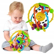 Dumel Sensory Ball s pohyblivými korálkami 6m+ Dumel Sensory Ball s pohyblivými korálkami 6m+