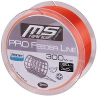 MS RANGE PRO FEEDER LINE 300m 0,25mm ORANŽ