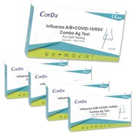 5x Cordx TEST COVID-19 Chrípka typu AB RSV COMBO 4v1 DOMOV NA SAMOKONTROLU 5x Cordx TEST COVID-19 Chrípka typu AB RSV COMBO 4v1 DOMOV NA SAMOKONTROLU